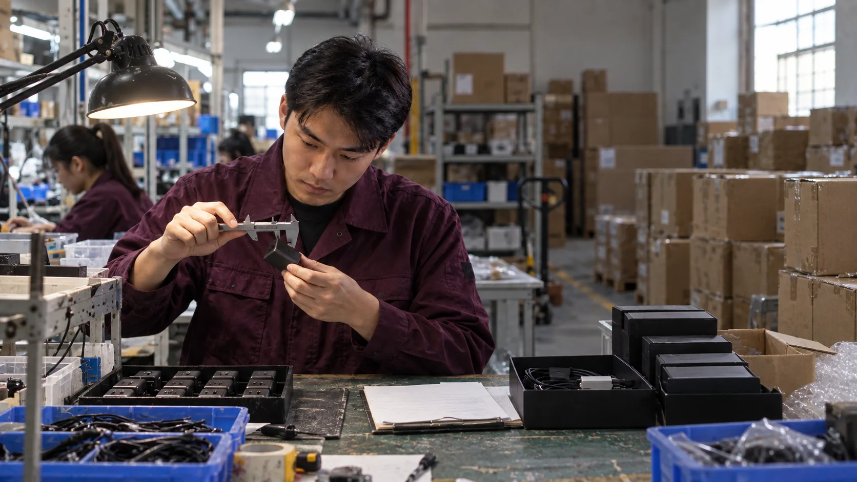 Real quality inspection inside an ecommerce fulfillment workspace